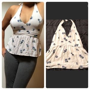 💙 Floral Patterned Halter Top 💙